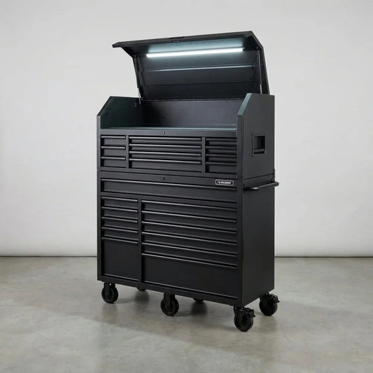 Tool Chest and Cabinet Set Built for Heavy-Duty Storage, 18-Gauge Steel, 3000 lb Capacity, 23 Drawers