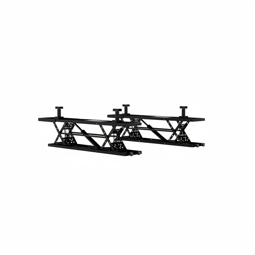 7000 LBS Portable Car Lift with Extension Plates, Black