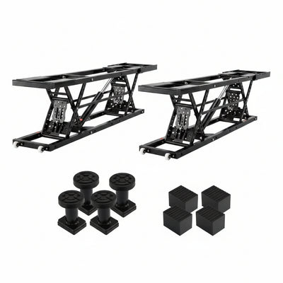 Jackson Qin 5000 LB Portable Car Lift, 120V, 25.6" Max
